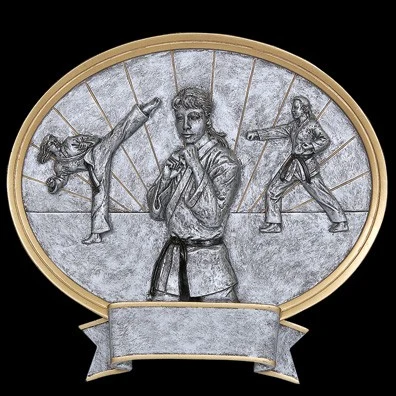 8" Karate Female Legend Plate 1