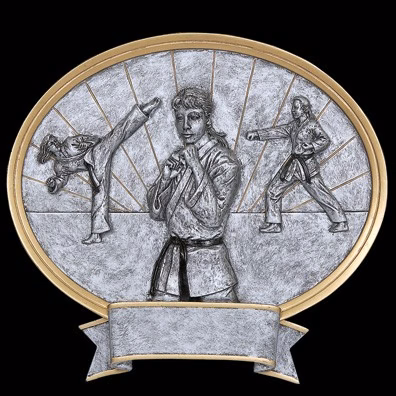 8" Karate Female Legend Plate