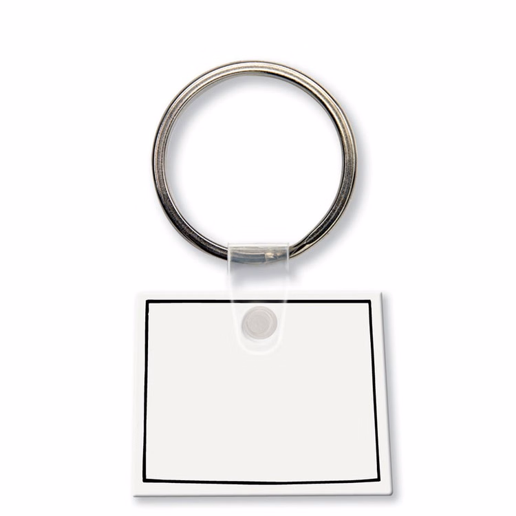 Wyoming State Shape Key Tag (Spot Color)