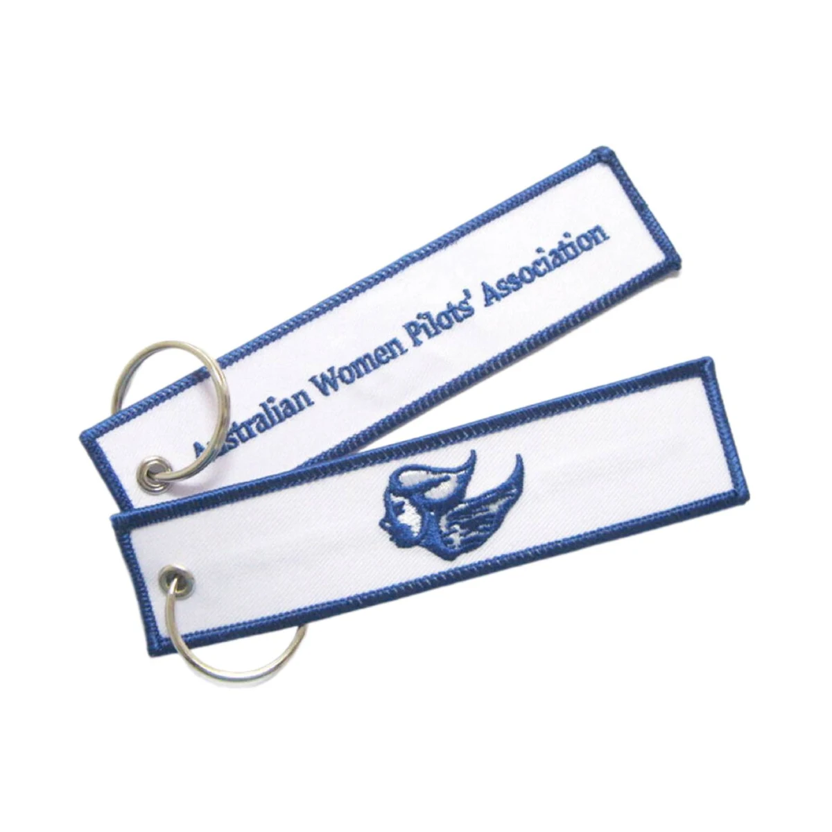 Embroidered Keychain with Metal Ring 1
