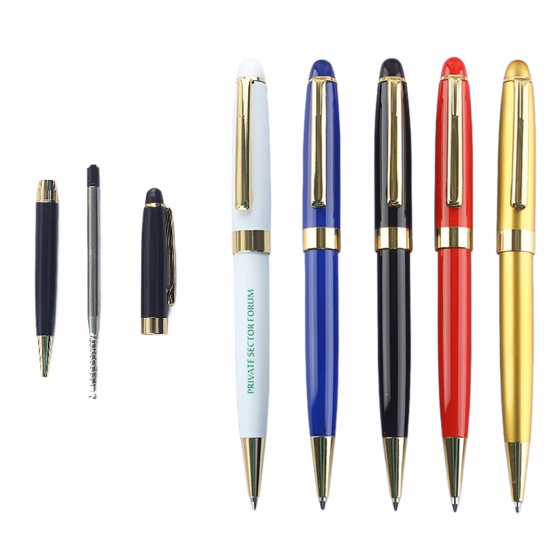 Twist Action Metal Ballpoint Pen W/ Clip