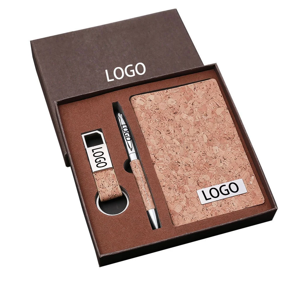 Wood Grain 3-Piece Office Gift Set 1