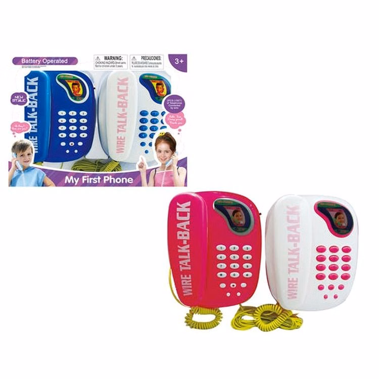 Educational Telephone Play Set - 2 Pack Battery Operated