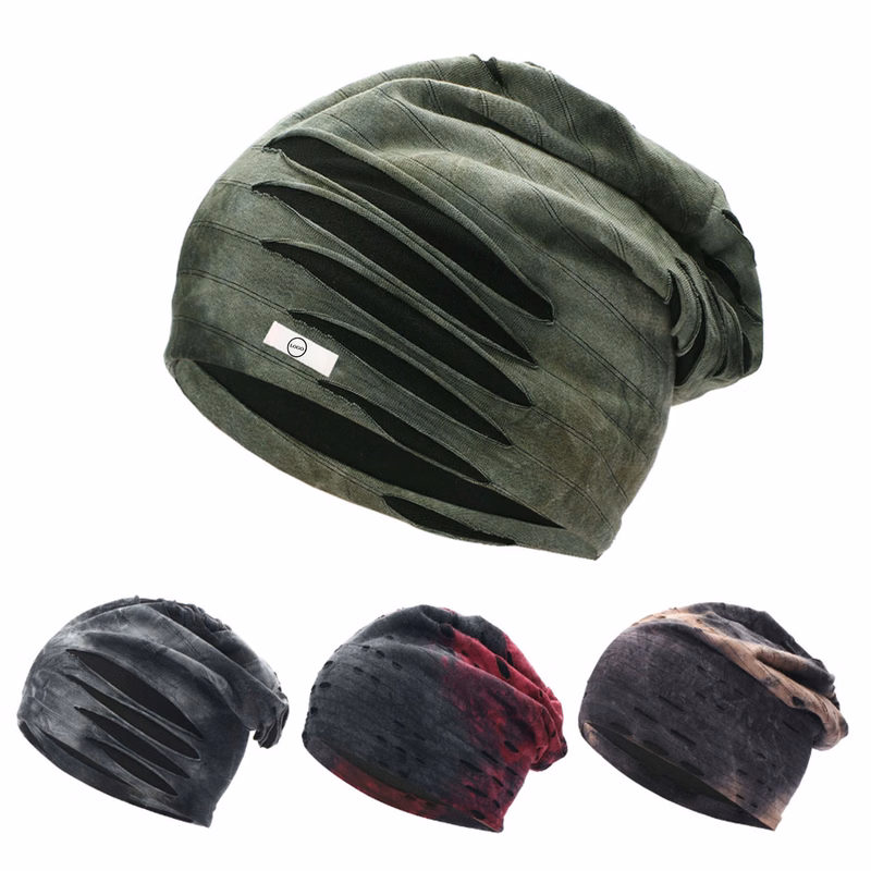 Ripped-Design Winter Beanie