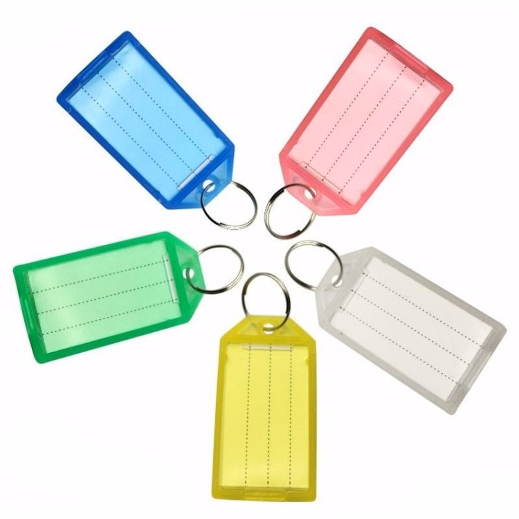 Translucent Vintage Style Motel Keychain Key Tag