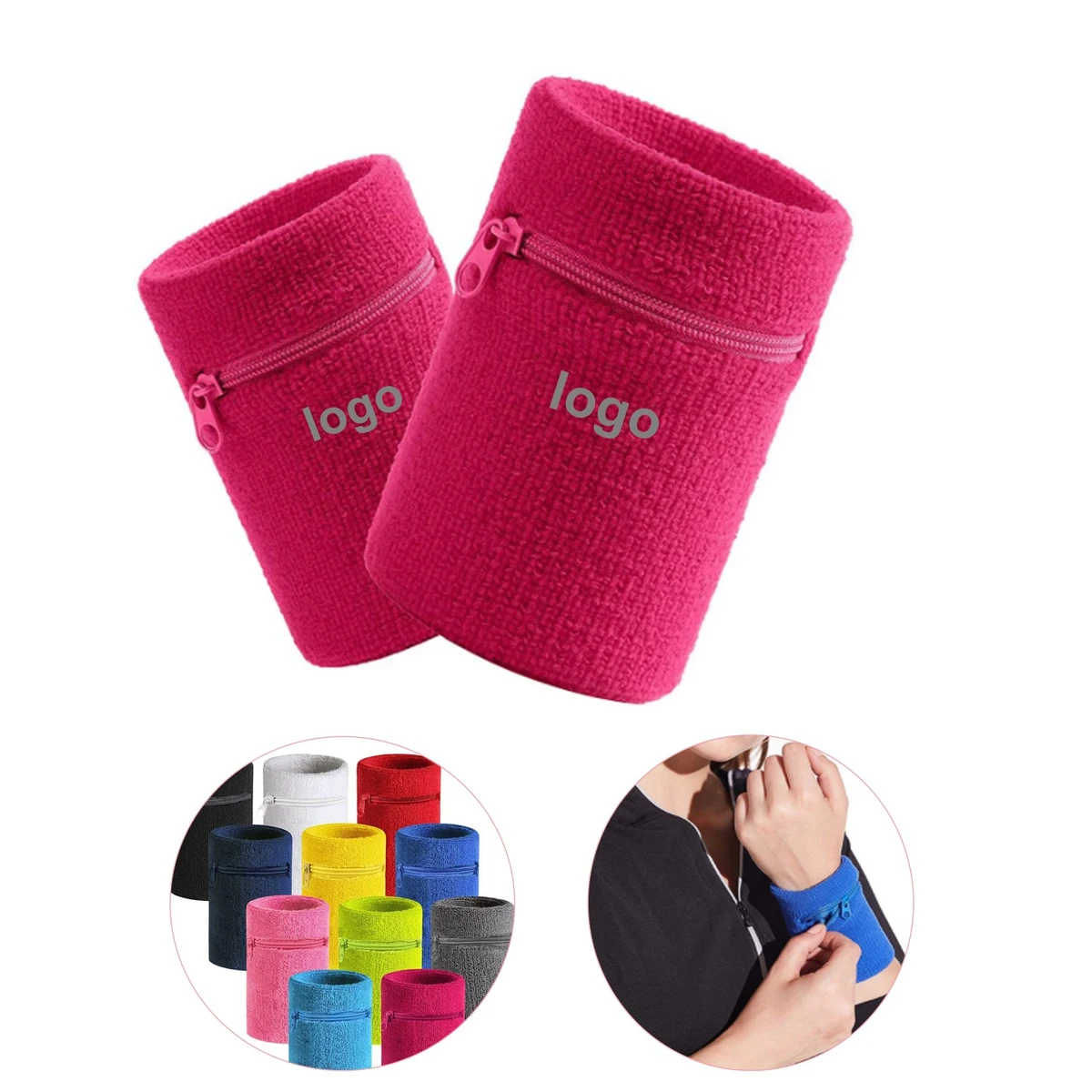 Zipper Pocket Wrist Band 1