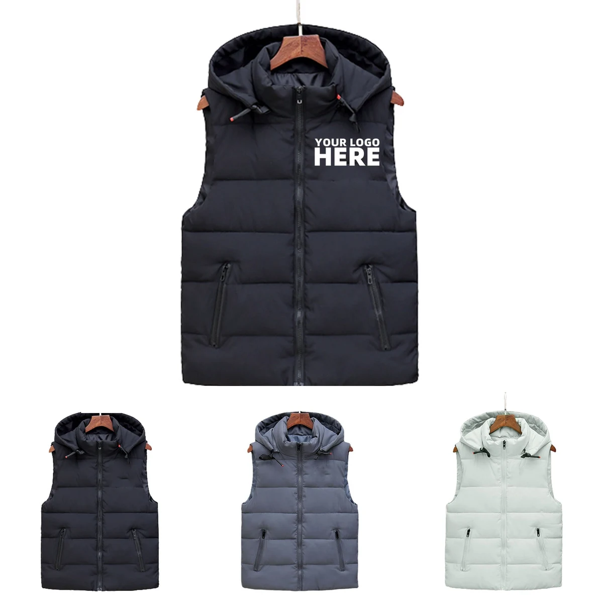 Padded Jacket Coat Vest 1