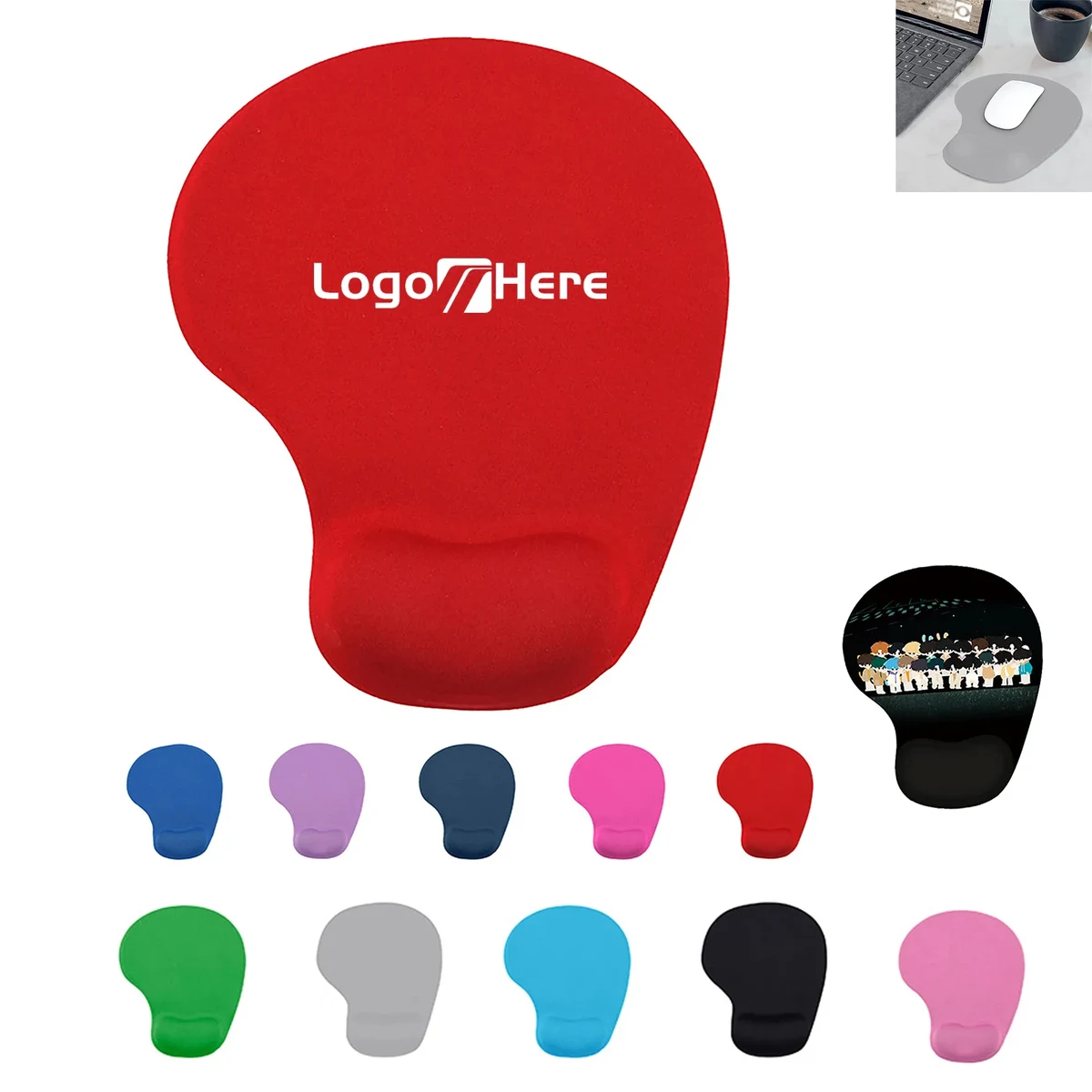 Full Color Wrist Rest Silicone Mouse Pad 1