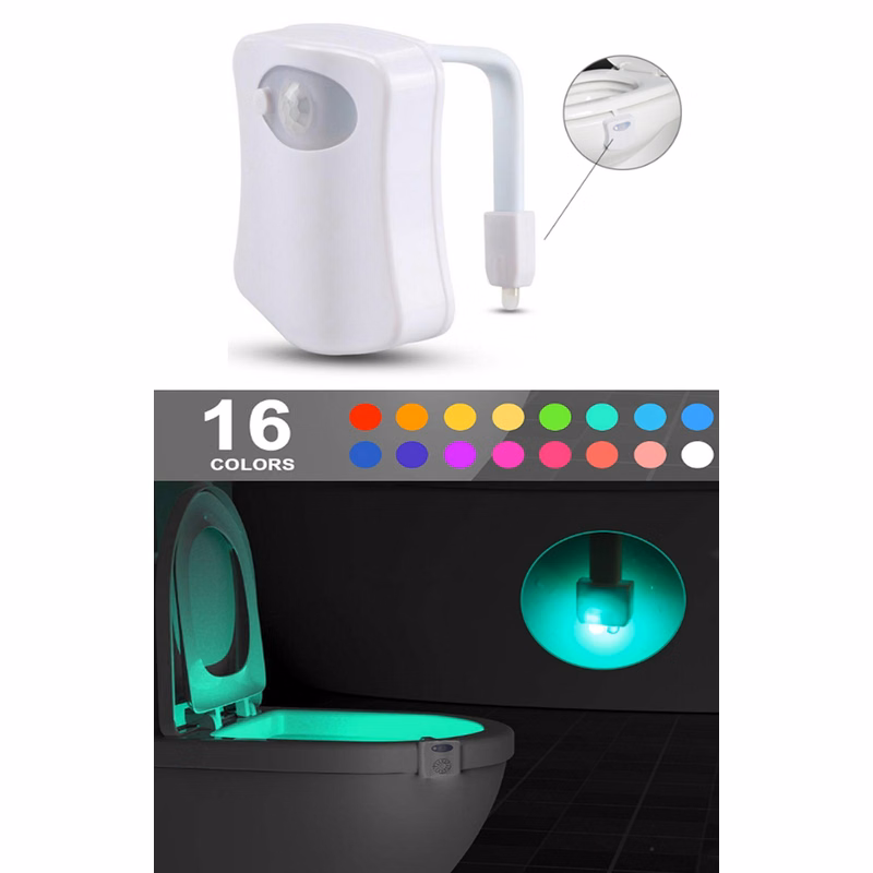 iBank ® 16-Color Motion Activated Toilet Night Light