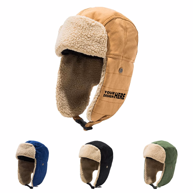 Insulated Cotton Pilot Earflap Hat