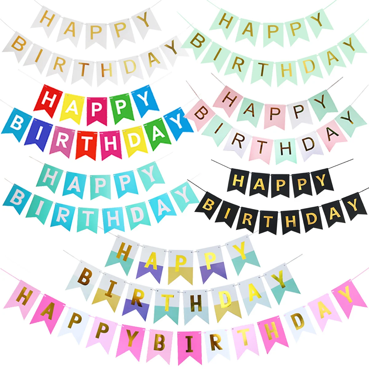Happy Birthday Bunting Banner 1