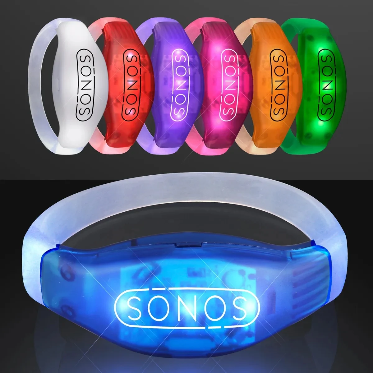 Sound Activated Light Up LED Flashing Bracelets 1