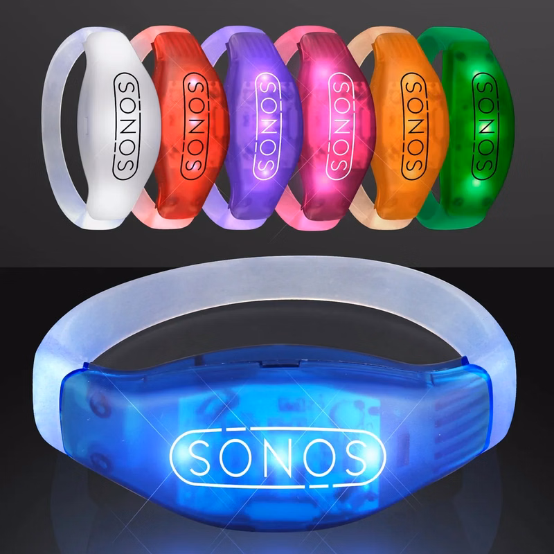 Sound Activated Light Up LED Flashing Bracelets