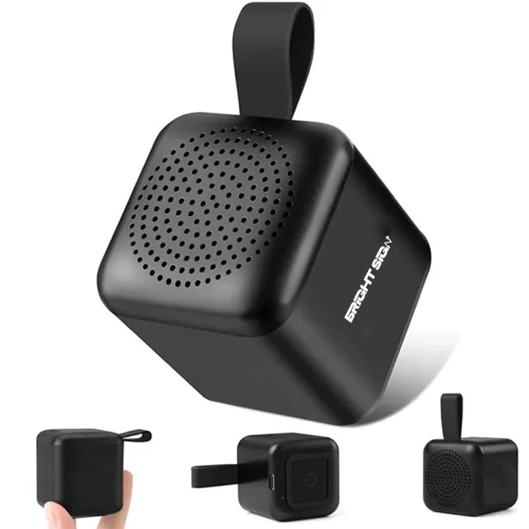 Light Up Logo Portable Mini Cube Bluetooth Speaker 1