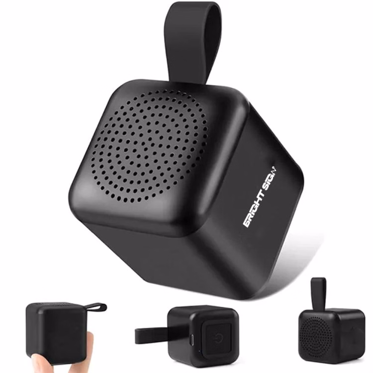 Light Up Logo Portable Mini Cube Bluetooth Speaker