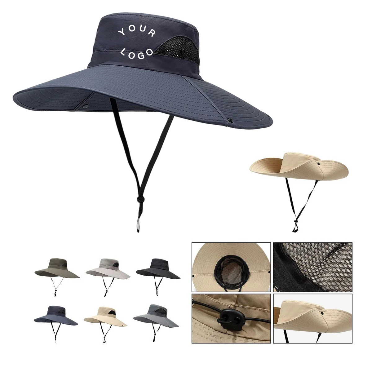 Outdoor Fishing Hat with Wide Brim Sun Shield 1