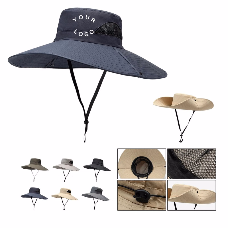 Outdoor Fishing Hat with Wide Brim Sun Shield