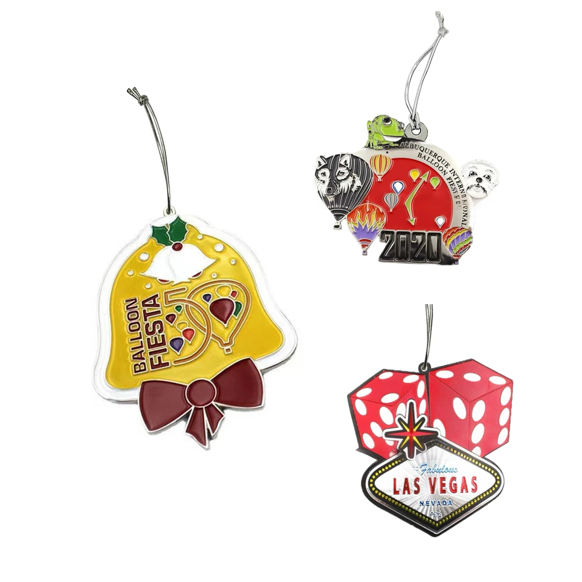 2" Custom-Made Zinc Alloy Ornaments ( 4 Soft Enamel Colors ) 1