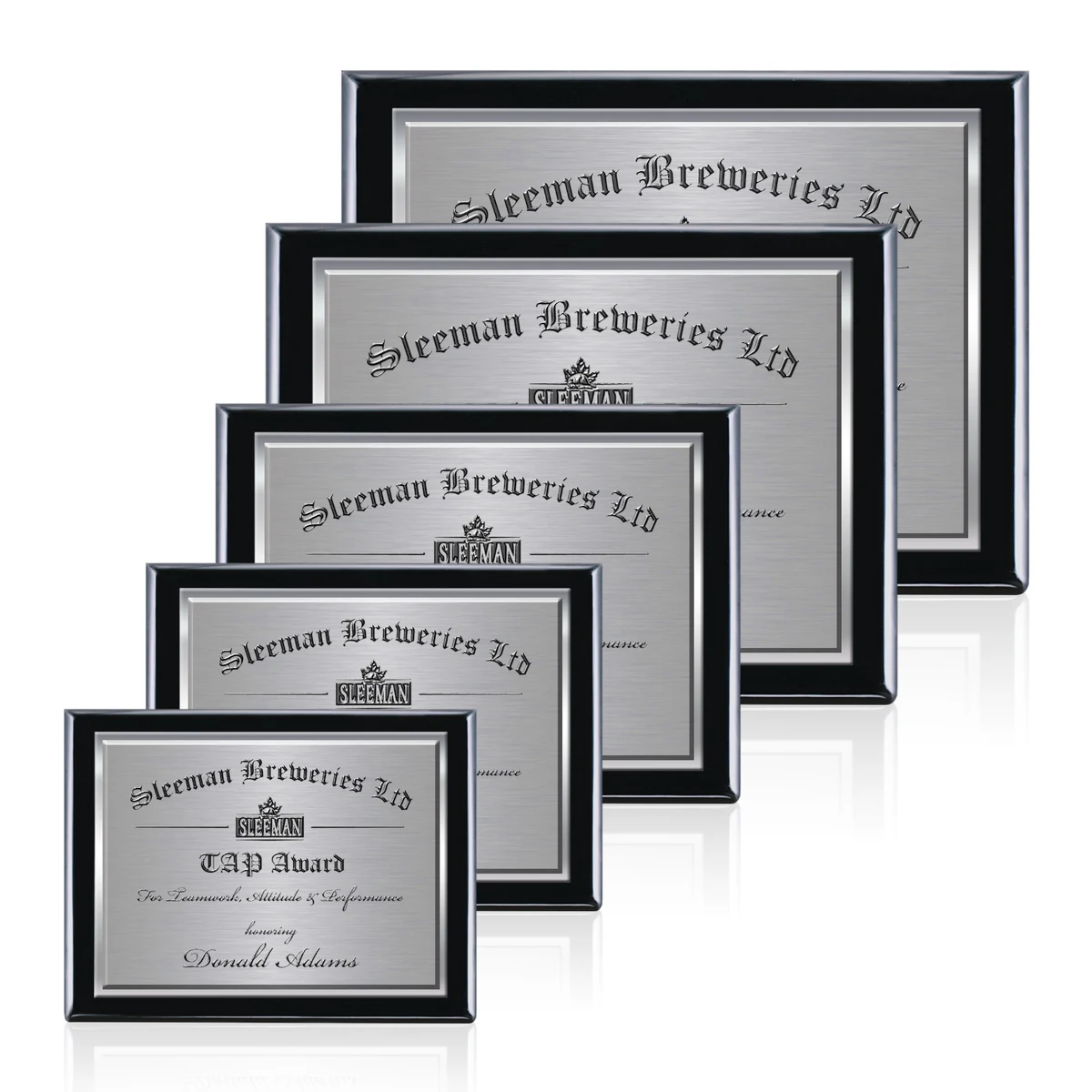 Oakleigh/TexEtch Plaque - Black Finish 1