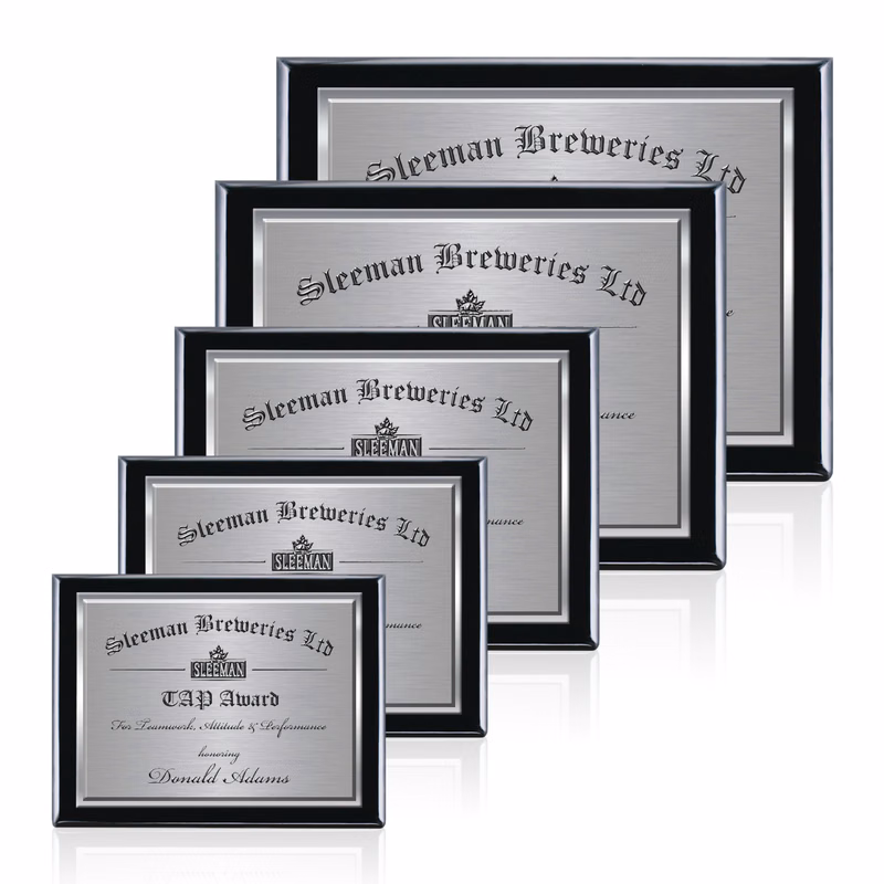Oakleigh/TexEtch Plaque - Black Finish