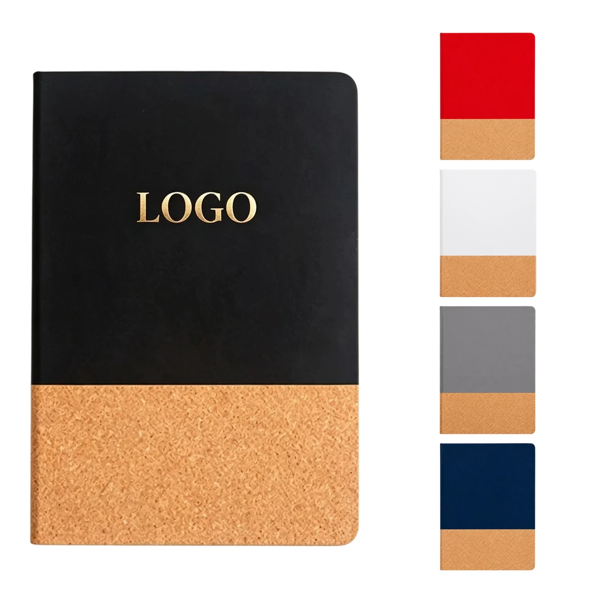A5 PU Leather Cork Cover Notebook 1