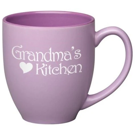 16 oz. Purple In / Matte Purple Out Two Tone Pastel Bistro Mug 1