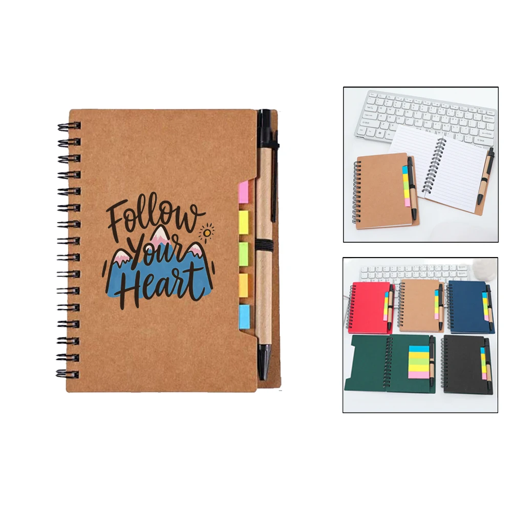 Journal W/Sticky Notes And Flags & Pen 1