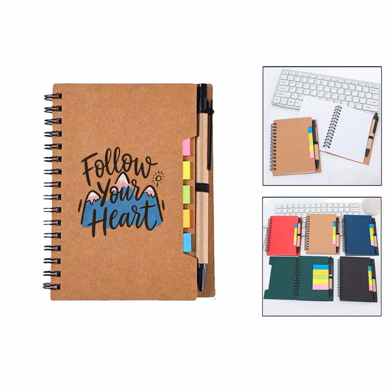 Journal W/Sticky Notes And Flags & Pen