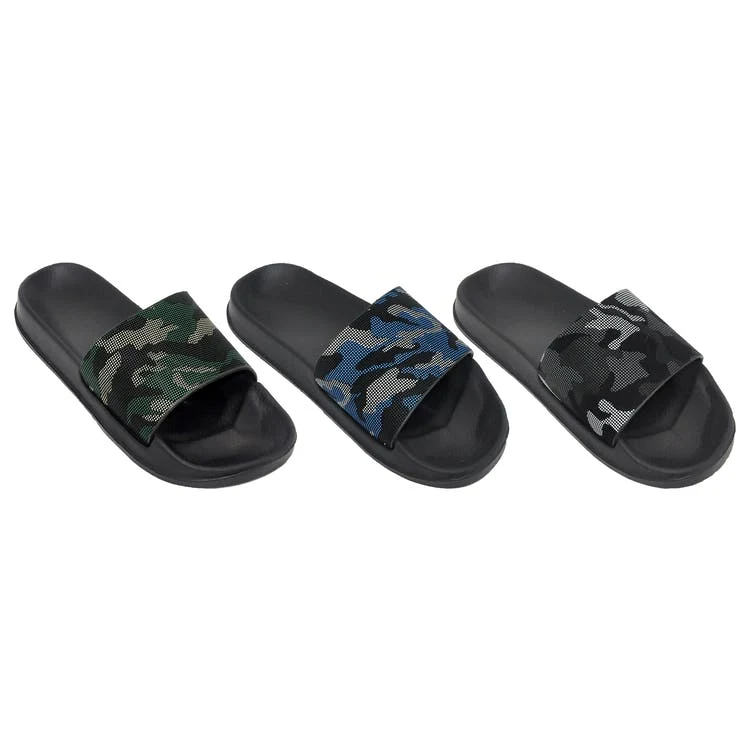 Men's Slide Sandals - Camo Print 1