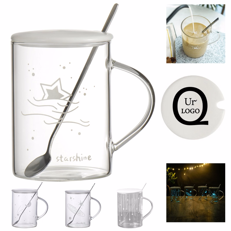 16.9Oz Transparent Glass Luminous Cup