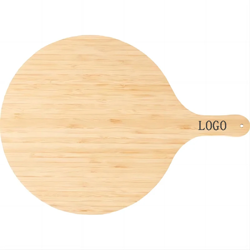 Round Pizza Cutting Board With Handle & Hanging Hole 1