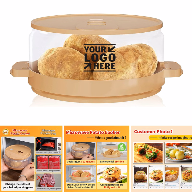 Possibilities Easy To Clean Dishwasher-Safe Microwave Potato Kitchen Cooking Must Haves Gadget