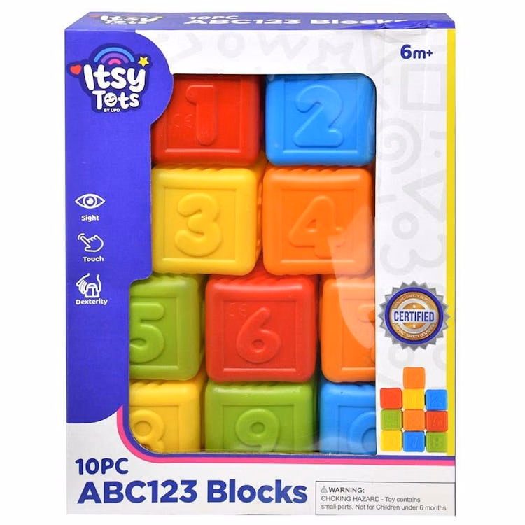 Itsy Tots Plastic Block Set 10 Piece