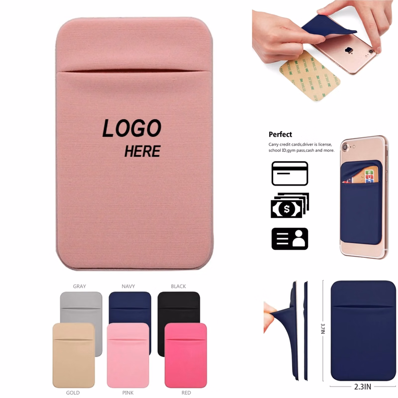 Lycra Anti-Slip Phone Back Card Holder
