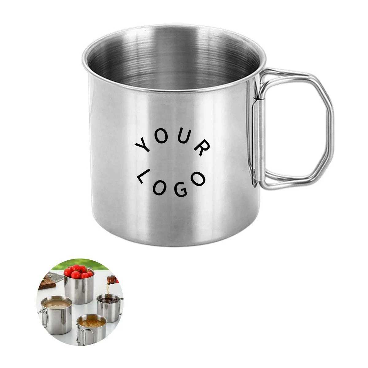 12 oz Stainless Steel Cup for Camping and Travel 1