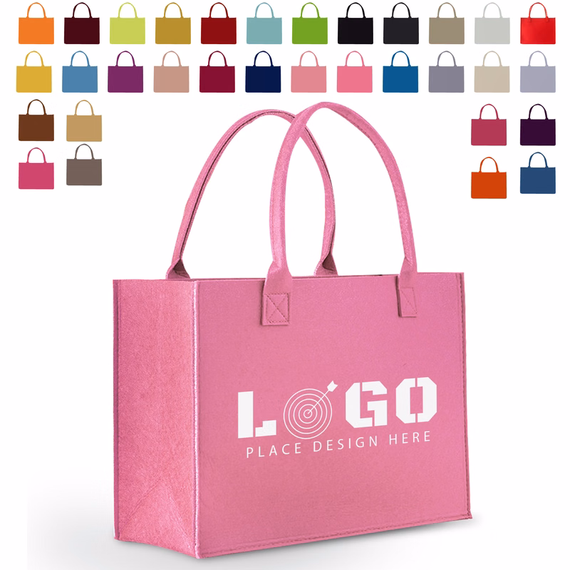 Handmade Felt Grocery Tote