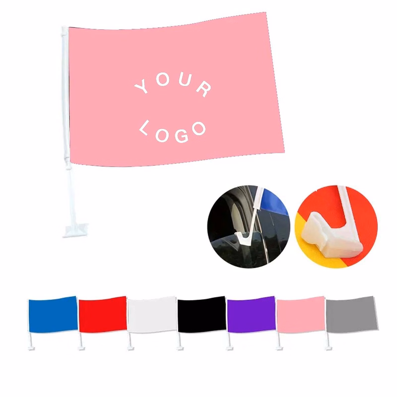 Polyester Car Spirit Flag with Secure Clip