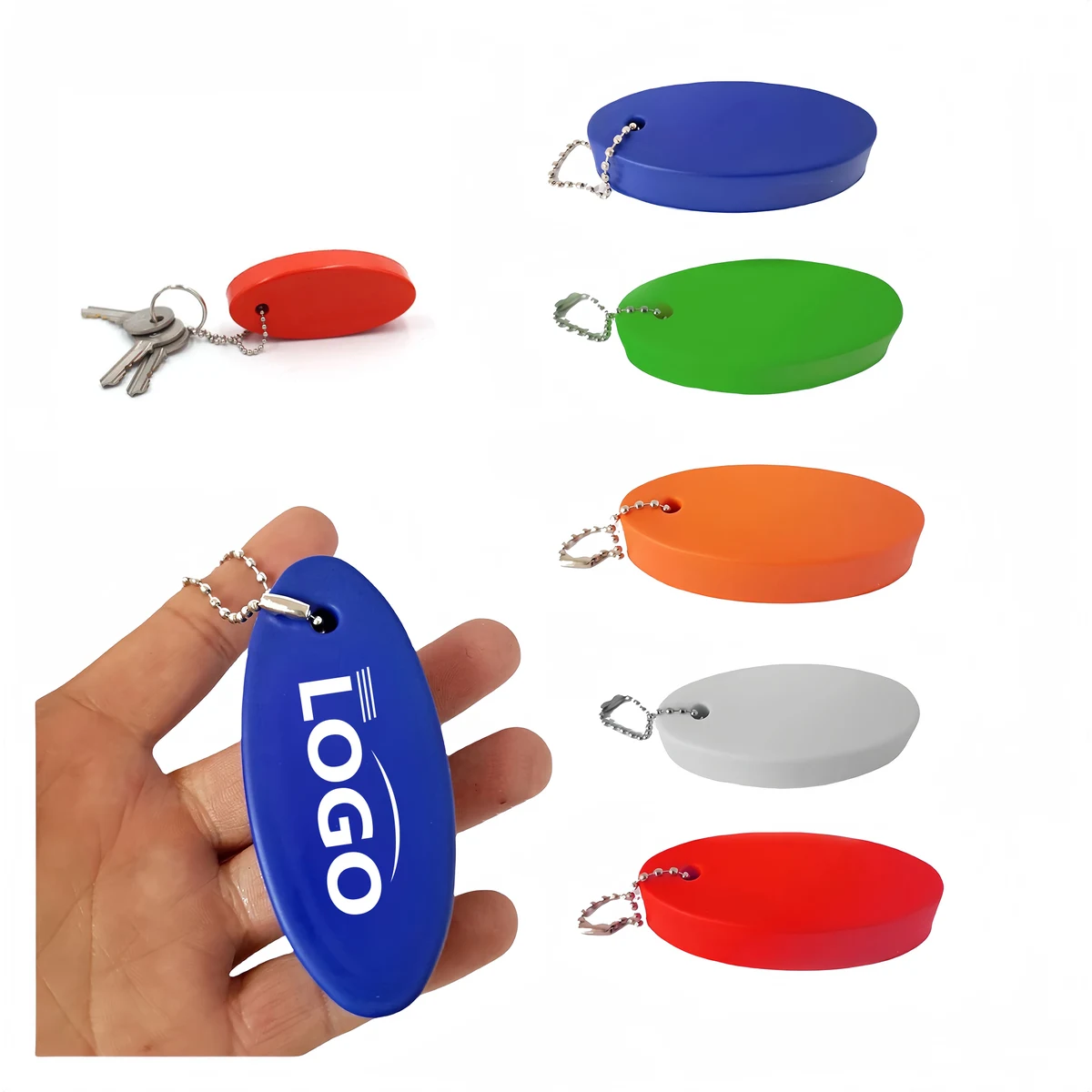 Floating Keychain Buoy with Ball Chain 1