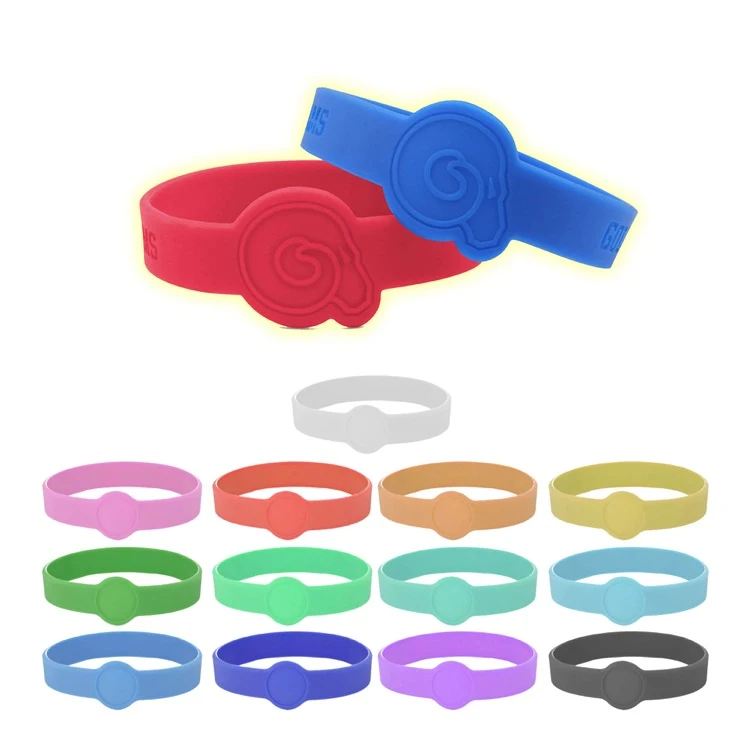 Neon Glow Silicone Wrist Band Custom Design 1