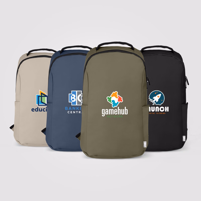 Malmö rPET Waterproof Zippered 15-Inch Laptop Backpack – 14L