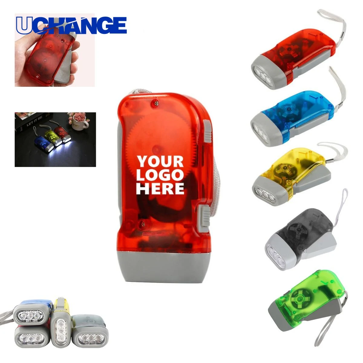 Outdoor Camping Hand Crank Flashlight Tool 1