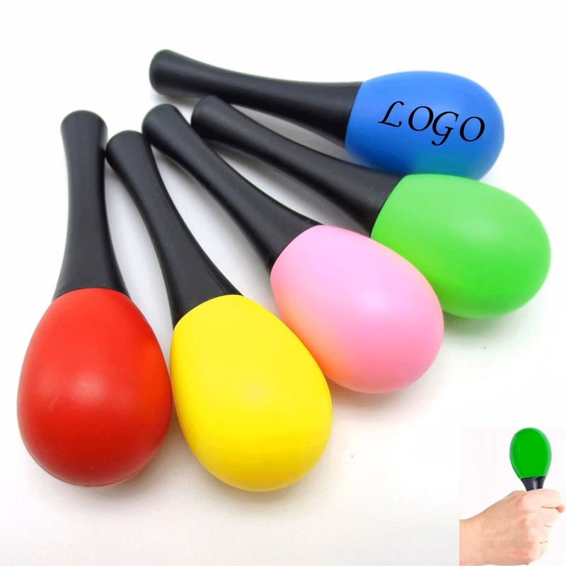 Plastic Maracas Rattles Sand Hammer