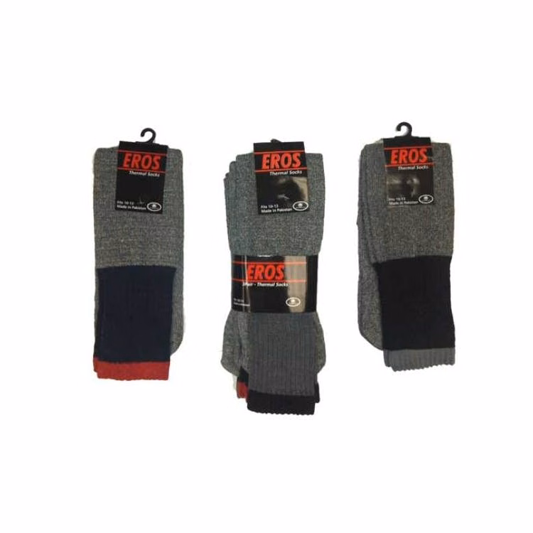 Men's Thermal Socks - Size 10-13 Gray Two Tone
