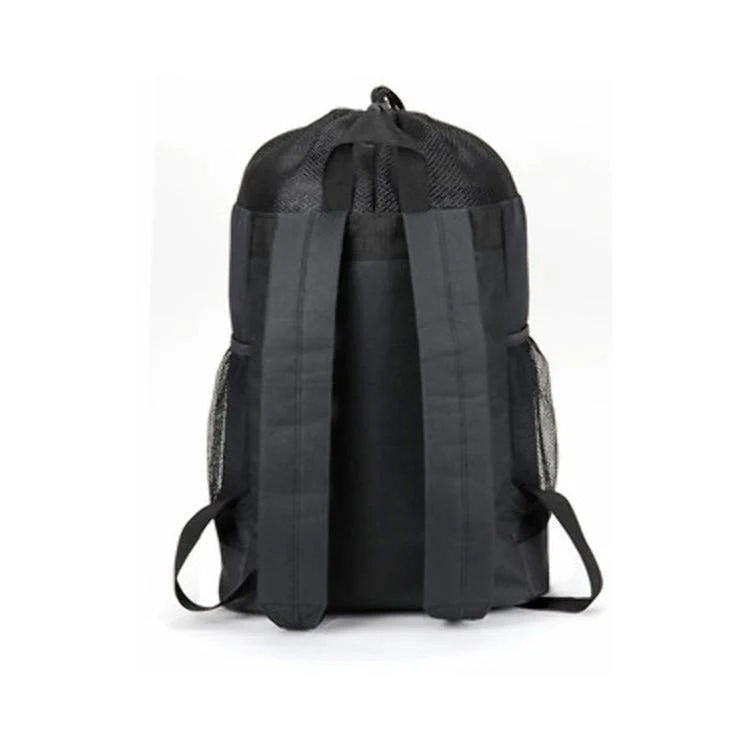 19" Drawstring Backpacks - Royal/Black Mesh/Microfiber 1