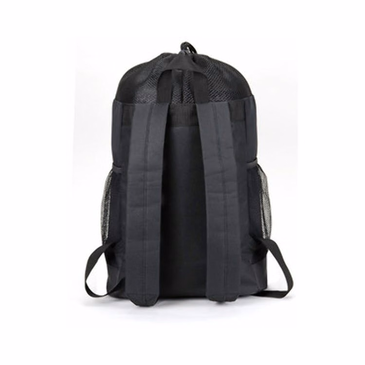 19" Drawstring Backpacks - Royal/Black Mesh/Microfiber