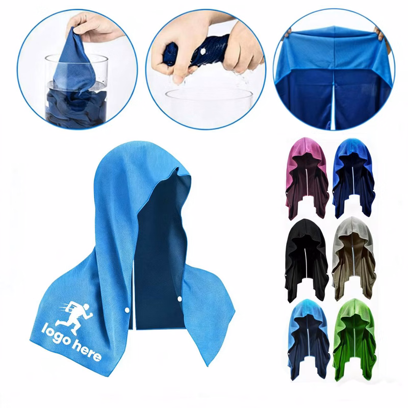 U-shaped Cool-Feel Hoodie Headscarf