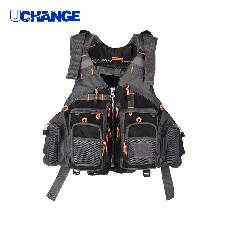 Adjustable Multi Pocket Floating Life Vest 21.7" x 18.2" for Boating