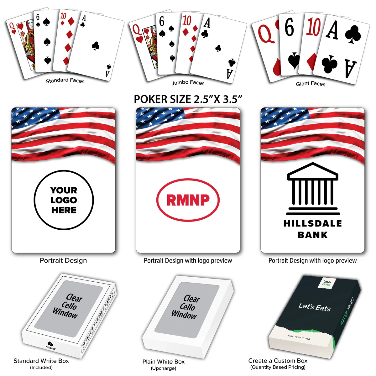 Flag - US - Theme Poker Size Playing Cards 1