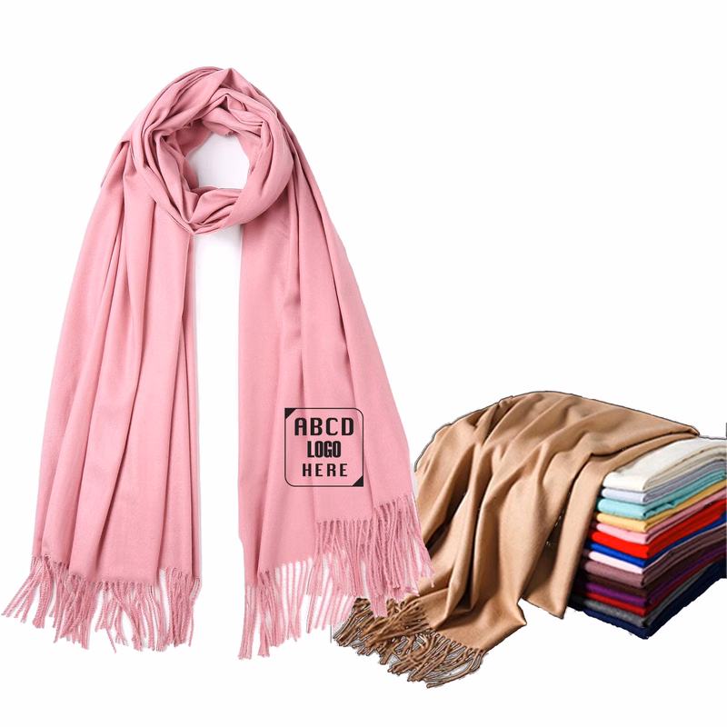Soft Scarf Solid Shawl w/Fringes