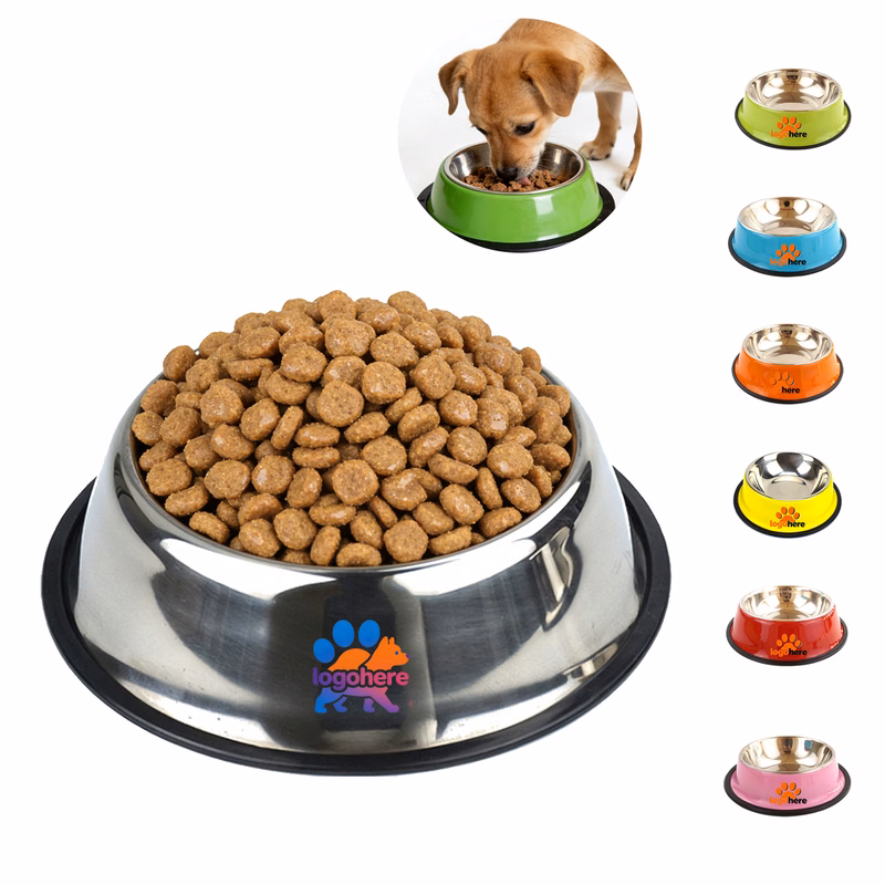 MOQ 20 Personalized Stainless Steel Pet Bowl